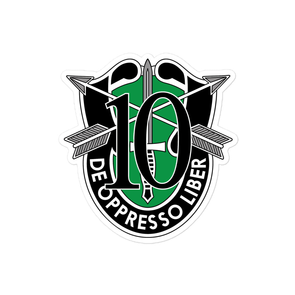 10th Special Forces Group Sticker  Pinelander 1776